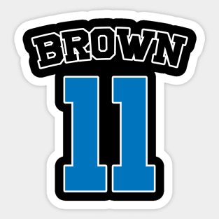 a.j. brown goat Sticker